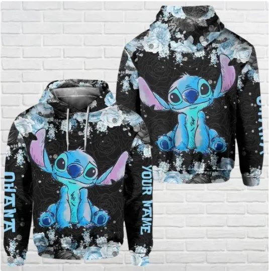 Discover Custom Stitch 3D Hoodie Christmas Gift