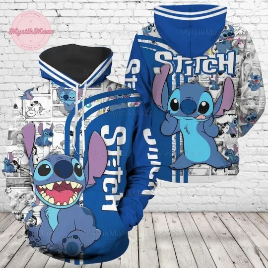 Stitch Hoodie, Lilo And Stitch Shirt, Disneyland Shirt, Stitch 3D Hoodie