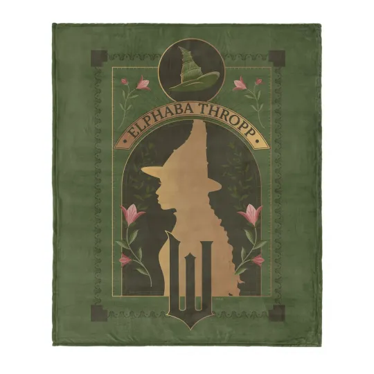 Discover Wicked Elphaba Thropp Disneyland Christmas Holiday Fleece Blanket