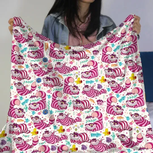 Discover Aristocats Marie, Cheshire Cat Fleece Blanket, Room Decor Disney Fleece Blanket