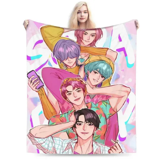 Discover Mystery Saja Kpop Demon Hunters Villain Christmas Holiday Fleece Blanket