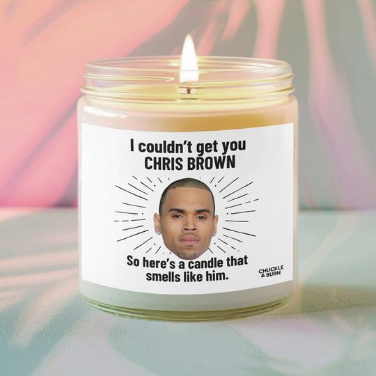 Scented Candle Inspired by Chris Brown for Fans and Gift Giving