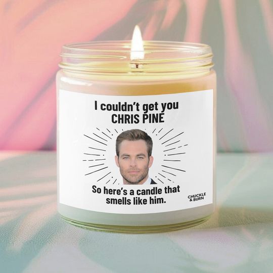 Discover Candle Inspired by Chris Pine Perfect Gift for Fans and Friends