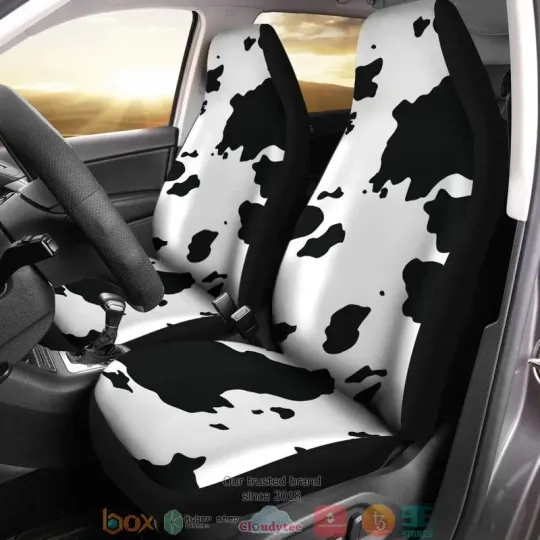 Discover Cute Cow Print Car Seat Covers
