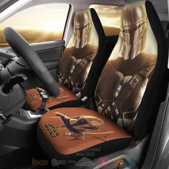 Star Wars The Mandalorian Bounty Hunter Car Seat Covers