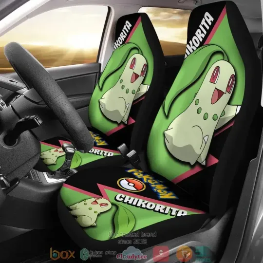 Discover Chikorita Anime Car Seat Covers