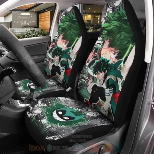 Izuku Midoriya Deku Hero Anime Anime Car Seat Covers