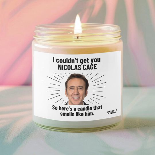 Discover Nicolas Cage Inspired Scented Candle for Fans and Gift-Giving