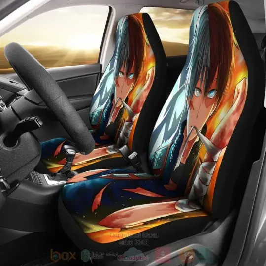Anime Shouto Todoroki Boku No Hero Academia Car Seat Covers