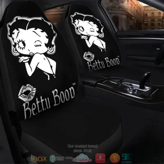Discover Betty Boop Betty Boop Kiss Cartoon Car Seat Covers Limited Edition