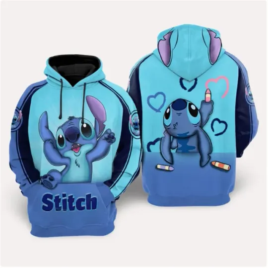 Discover Stitch Women 3D Hoodie Christmas Gift