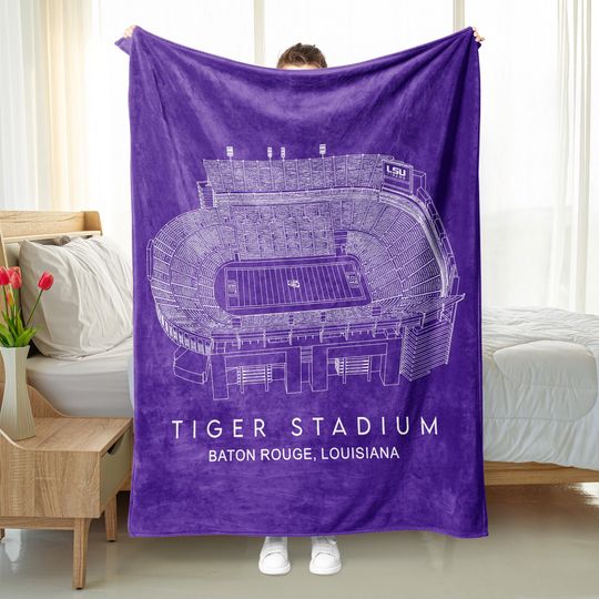 Discover Tiger Stadium Blanket, Louisiana State University Football Blanket