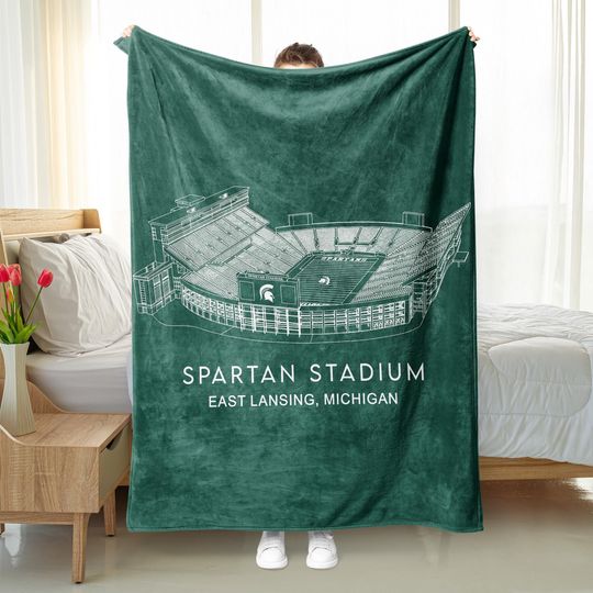 Discover Spartan Stadium Blanket, Michigan State Football Stadium Blanket
