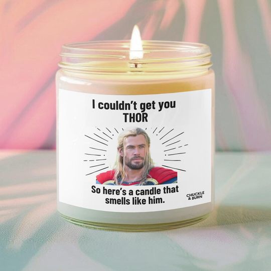 Thor Scented Candle, Fan Gift, Fandom Inspired Candle