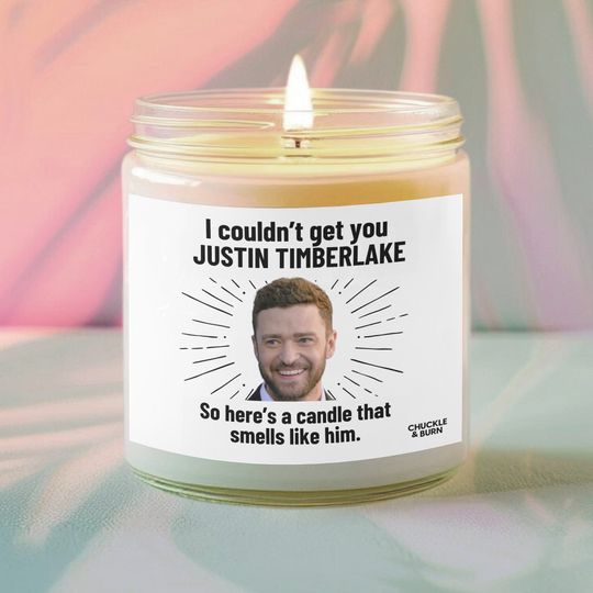 Discover Justin Timberlake Scented Candle - Fan Gift, Fandom Inspired