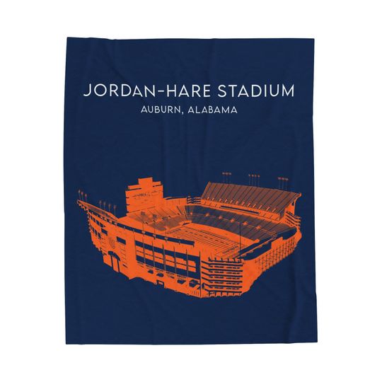 Discover Jordan-Hare Stadium Blanket, Auburn Albm Football Stadium Blanket
