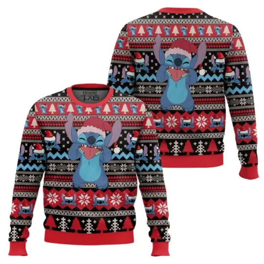 Discover Stitch Santa Lilo And Stitch Ugly Christmas Sweater