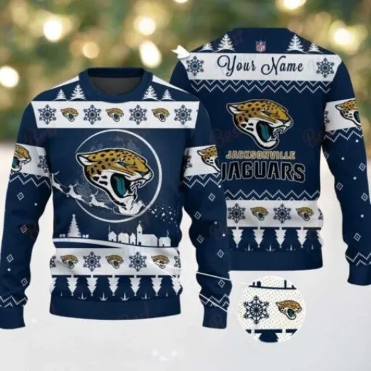 Jacksonville Football Team Jaguars Ugly Christmas Sweater Gift For Fan