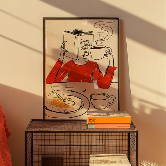 Daisy Jones and The Six Poster | Book Wall Art | Digital Wall Decor | Aesthetic Book Print