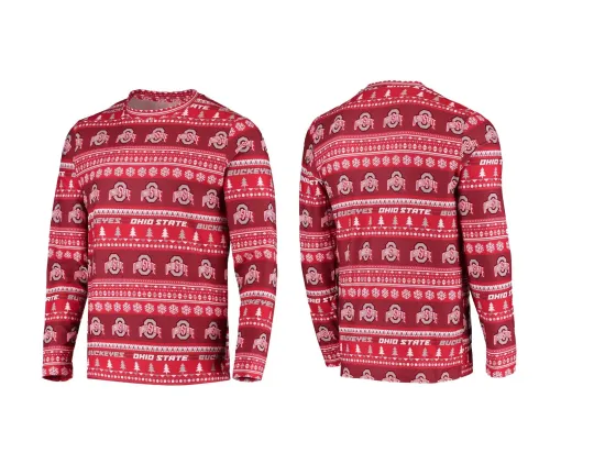 Discover Ohio State Buckeye Concepts Sport Ugly Sweater Xmas Gift S-5XL