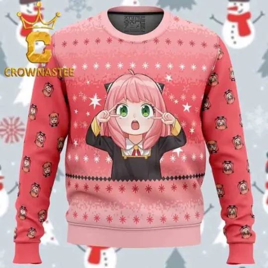 Discover Anya XFamily Christmas Holiday Gift Ugly Sweater S-5XL