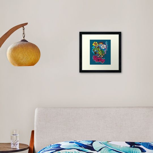 Discover Keep Tacoma Feisty Turtle Graffiti Framed Art Print