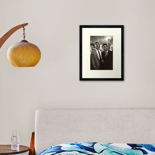 Discover Muhammad Ali and Sam Cooke  Framed Art Print