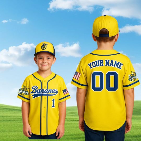 Discover Personalized Bananas Team Baseball Jersey, Funny Bananas Jersey, Let's Go Bananas Jersey, Custom Team Name Number, Gift For Savannah Fan