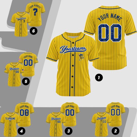 Discover Custom Banana Baseball Jersey Youth Kids Men Women, All sizes Custom Yellow Baseball Jersey Name Number Logo Shirt, Banana Ball, Made In USA