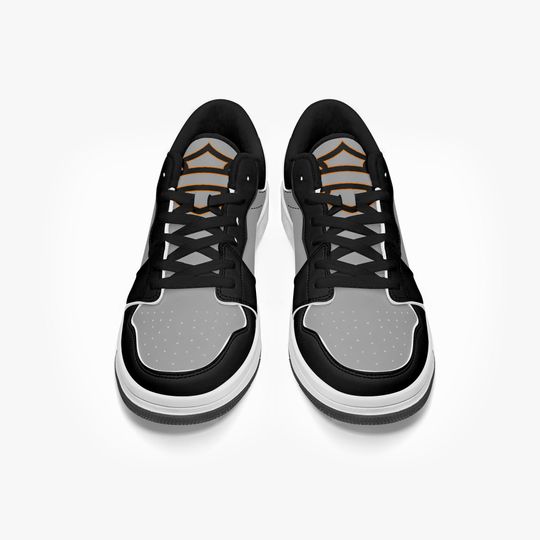 Haarleyy Davidson Inspired Low-Top Leather Sneakers - White/Black