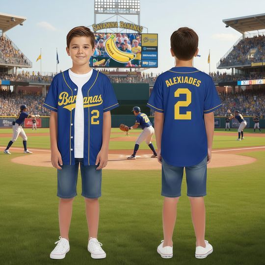 Discover Custom Baseball Jersey, Personalized Name Number Logo, Gift for bananas fan jersey, Birthday Party Gift for Men Women Kid Toddler youth