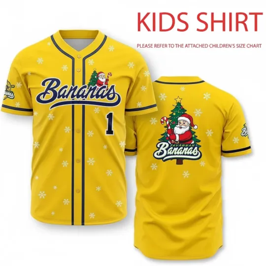 Discover Collection Savannah Bananas Baseball Jersey Team AOP 3D Yellow