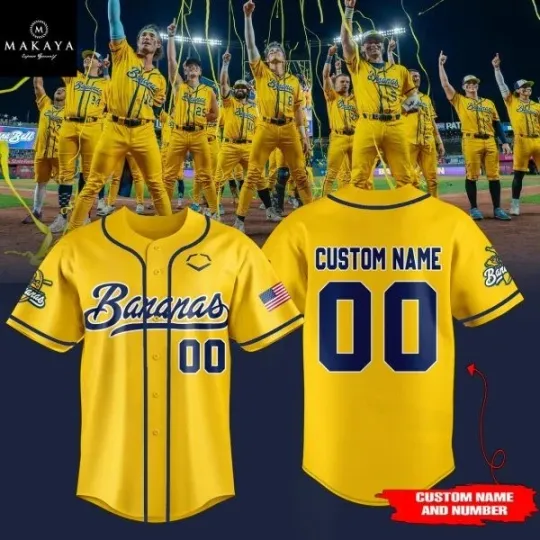 Discover Savannah Bananas 2025 We Make Baseball Fun Personalized Baseball Jersey