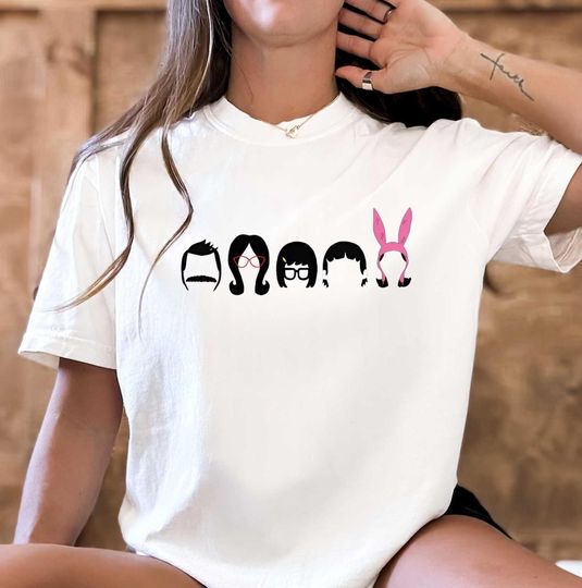 Discover Belcher Family T-Shirt  Bob's Burgers Cartoon Family Tee