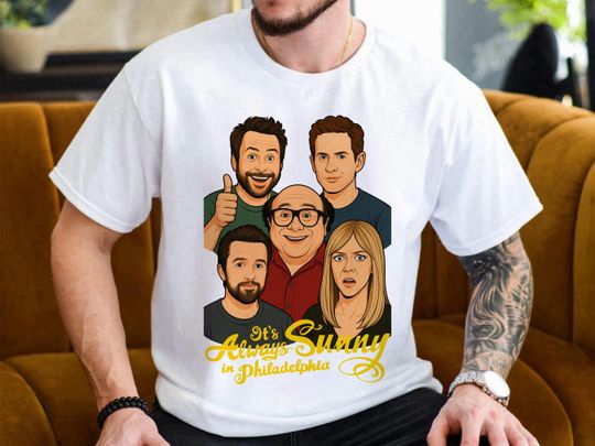 Discover Always Sunny T-Shirt Frank Dee Dennis Charlie Mac Unisex Graphic Tee Characters for Her and Him