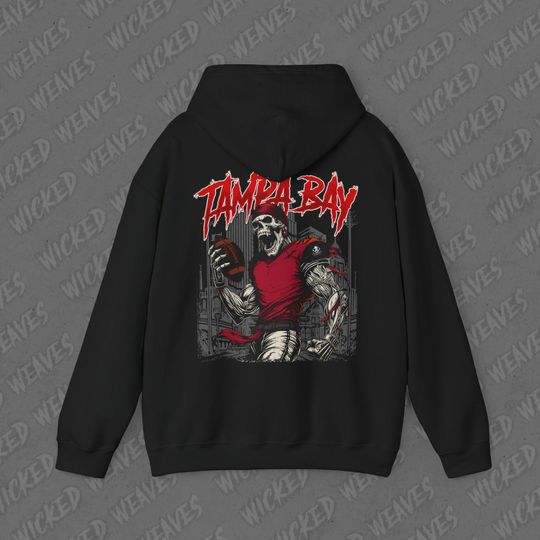 Tampa Bay Football Vintage Skeleton Hoodie - Fan Gift Unisex Sweatshirt, Buccaneers Graphic Hoodie
