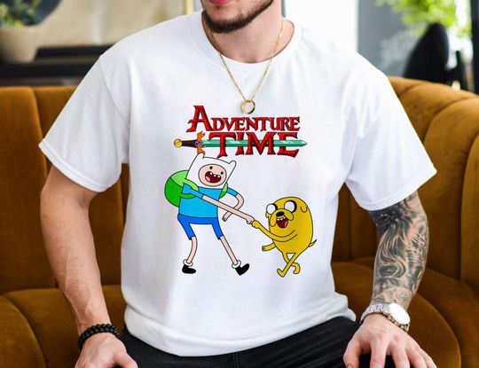 Discover Adventure Time Jake and Finn Unisex T-Shirt, Cartoon Graphic Tee, Perfect Gift for Fans