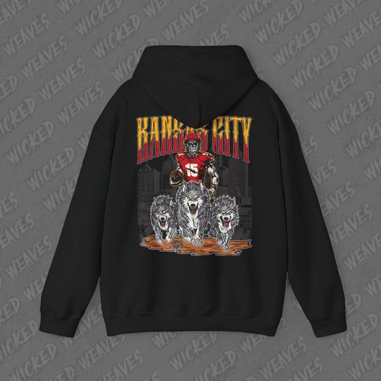 Kansas City Football Vintage Skeleton Hoodie - Fan Gift Unisex Sweatshirt, Chiefs Graphic Hoodie