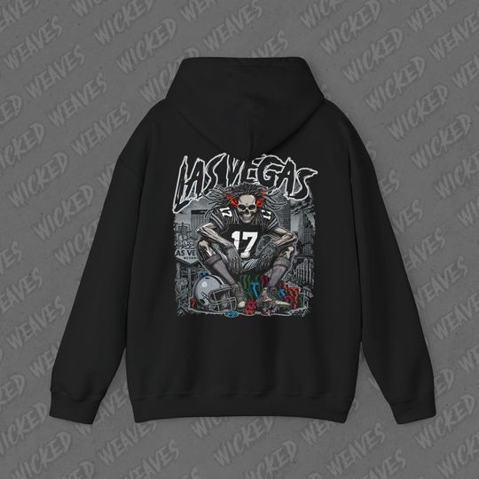 Las Vegas Football Vintage Skeleton Hoodie - Fan Gift Unisex Sweatshirt, Raiders Graphic Hoodie
