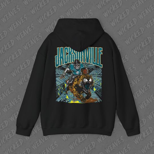 Jacksonville Football Vintage Skeleton Hoodie - Fan Gift Unisex Sweatshirt, Jaguars Graphic Hoodie