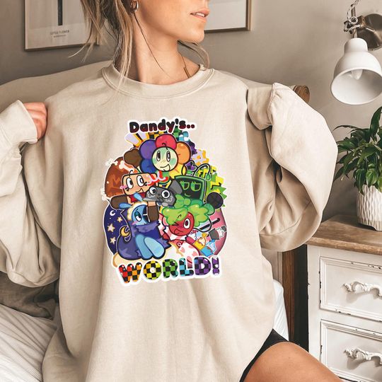 Roblox Dandy's World Shirt Kids Unisex Sweatshirt Video Game Birthday Gift