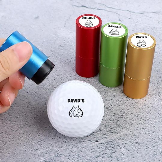 Discover Personalized Golf Ball Stamp Box Golf Gifts for Men, Funny Gift