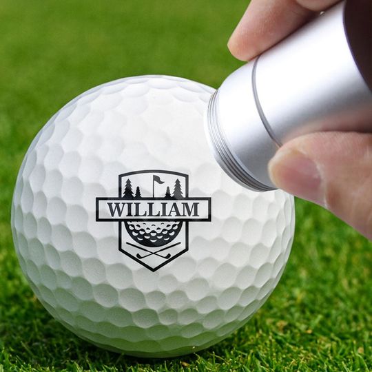 Discover Custom Name Golf Ball Stamp For Golf Lovers