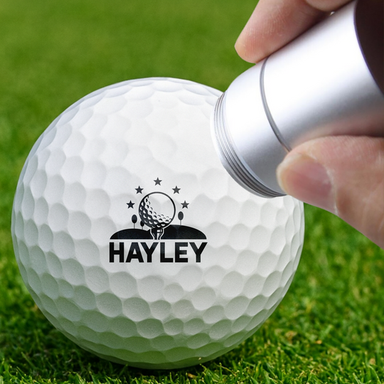 Discover Custom Name Golf Ball Stamp Gift For Golfer Lovers