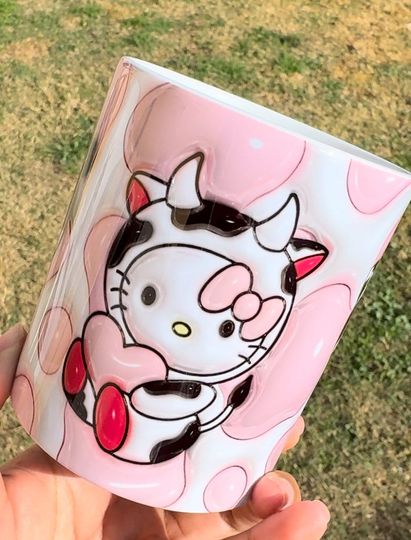 Hello Kitty Cow Print Mug