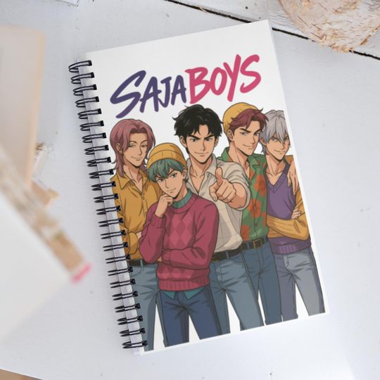 Discover Saja Boys K-Pop Inspired Notebook  140 Dotted Pages, 5.5 x 8.5 Journal, Demon Hunter Fan