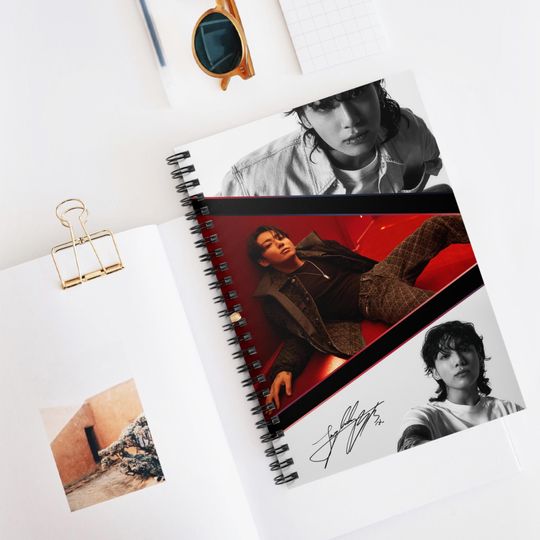 Discover Exclusive Jungkook Spiral Notebook | K-Pop BTS Notebook