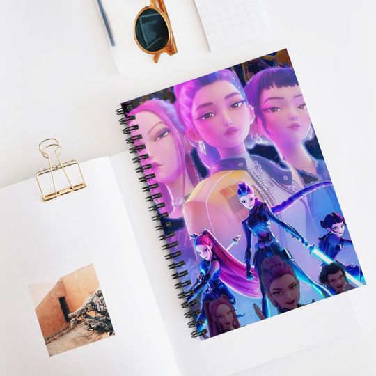 K-Pop Demon Hunters Journal - Aesthetic Notebook for Fans, Gift for Students, Daily Planner, Sketchbook Writing Diary Back to School Huntrix
