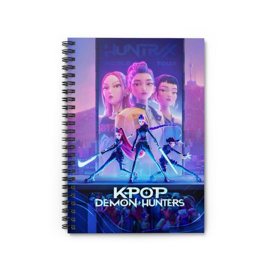Discover K-Pop Demon Hunters Spiral Notebook, Cute Stationery, Gift for fan