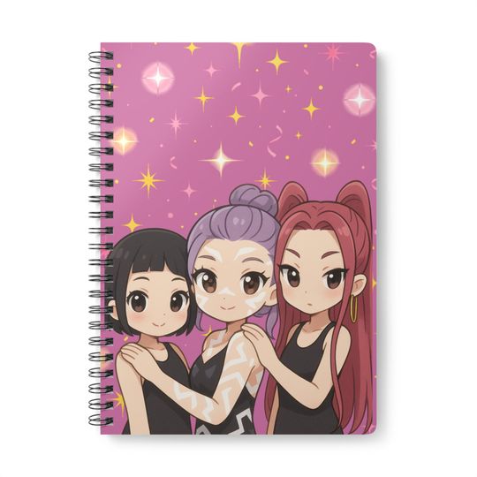 Discover Kpop Demon Hunters Notebook, A5 Journal, Softcover Writing Journal